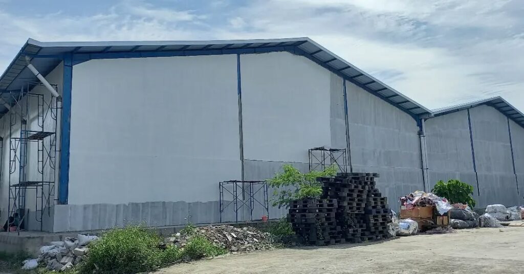 Progress Pabrik B4B10#kontraktorsipiljabodetabek #kontraktorpabrik #bangunpabrikluarkota #bangu (1)